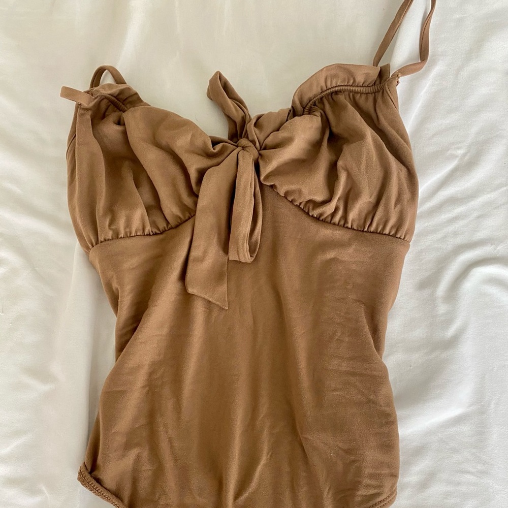 Brown bodysuit